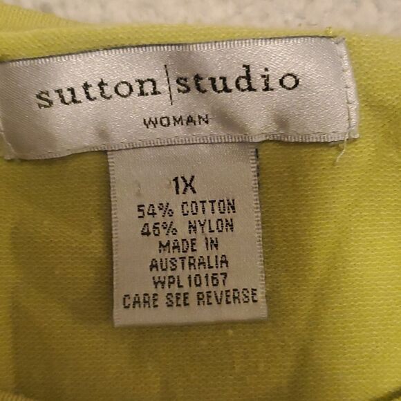 Sutton/Studio Women's Green Blouse - Picture 3 of 5